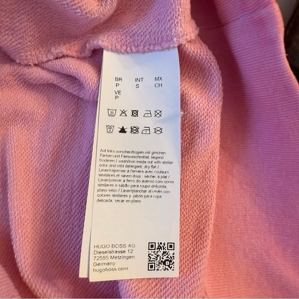 HUGO BOSS Hugo Unisex Pink Derraine Hoodie – Size Small Oversized fit Streetwear - Picture 4 of 14
